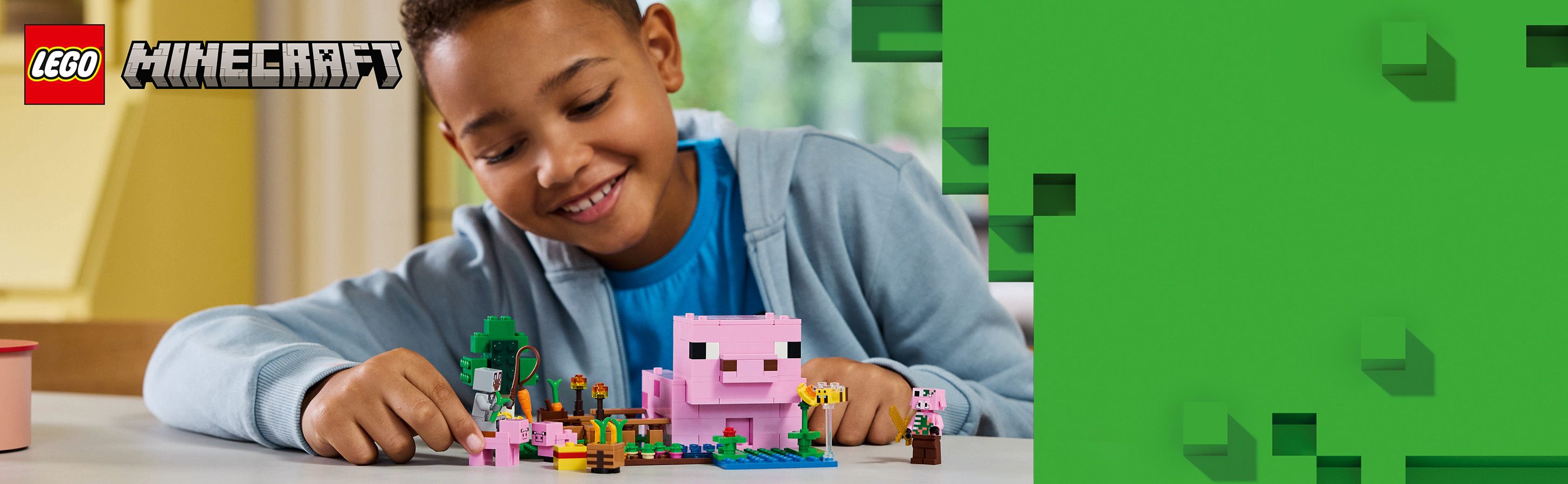 Zábava Minecraft® na&nbsp;farme v&nbsp;tvare prasiatka